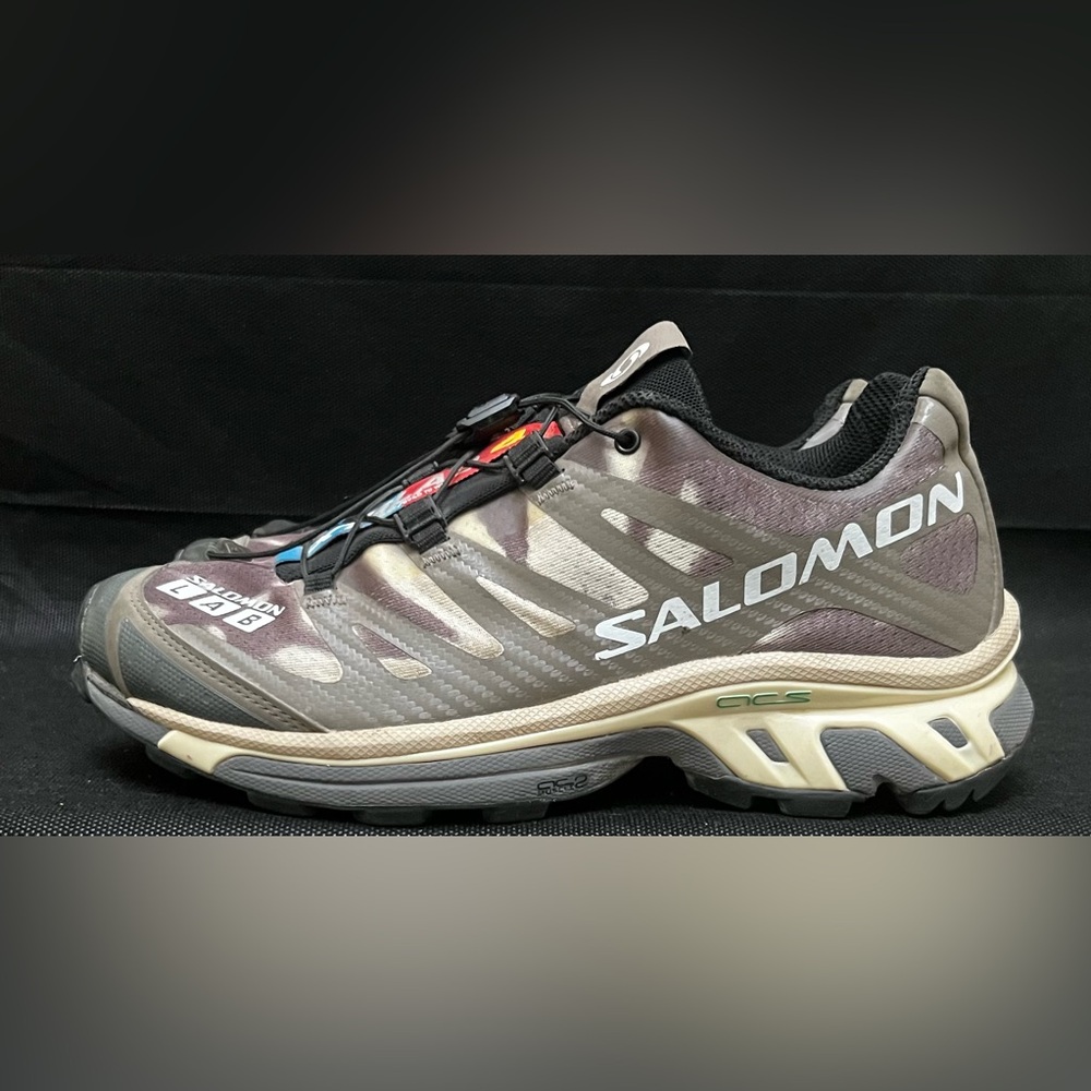 Salomon Xt-4 Og Olive Green Unisex Trainers in Size M 6.5 W7.5 - Picture 2 of 8